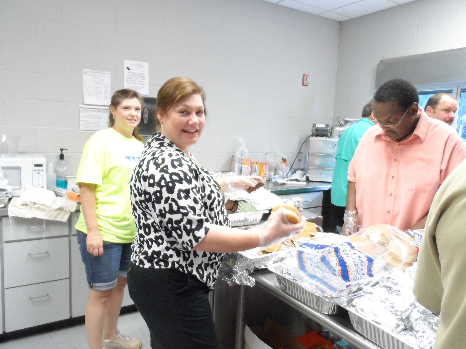 Directors work the kitchen
